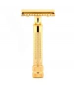 Aparat de ras Merkur 34G Solingen Safety Razor placat cu aur