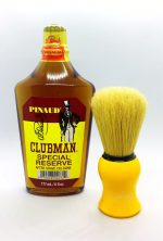 Set After shave Clubman Pinaud Cologne Special Reserve 177ml și pămătuf Omega 10065 galben
