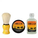Set after-shave Razo Rock Nomad, săpun Nomad și pămătuf Omega galben 10065