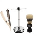 Set brici Parker PTW, suport brici și pămătuf Omega 11126