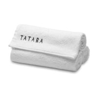 Prosoape albe din bumbac pur Tatara white towel pure cotton
