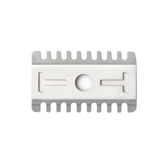 Placă de bază Tatara pieptene deschis pentru Masamune Nodachi – argintiu 1 Placă de bază Tatara pieptene deschis pentru Masamune Nodachi – argintiu