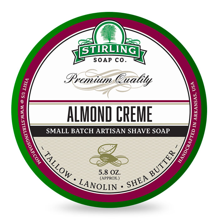 Săpun de ras Stirling Soap Company Almond Creme 170ml 1 Săpun de ras Stirling Soap Company Almond Creme 170ml