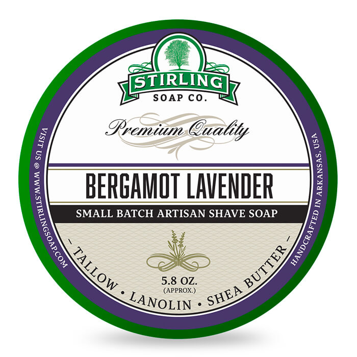 Săpun de ras Stirling Soap Company Bergamot Lavender 170ml 1 Săpun de ras Stirling Soap Company Bergamot Lavender 170ml