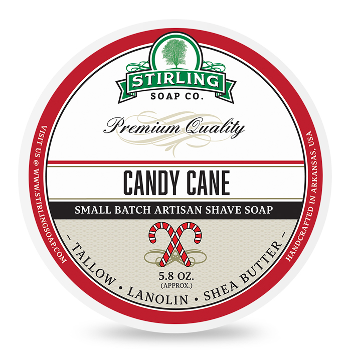 Stirling Soap Company săpun de ras Candy Cane 170ml 1 Stirling Soap Company săpun de ras Candy Cane 170ml