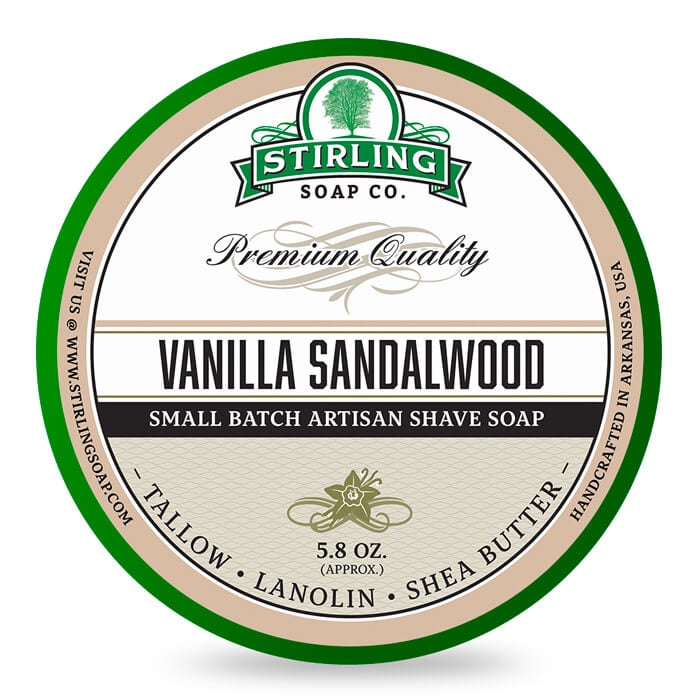 Stirling Soap Company săpun de ras Vanilla Sandalwood 170ml 1 Stirling Soap Company săpun de ras Vanilla Sandalwood 170ml