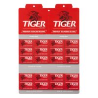 100 lame de ras double edge din oțel inoxidabil Tiger Superior