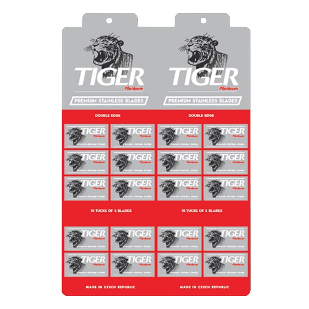 100 lame de ras double edge Tiger Platinum 1 100 lame de ras double edge Tiger Platinum