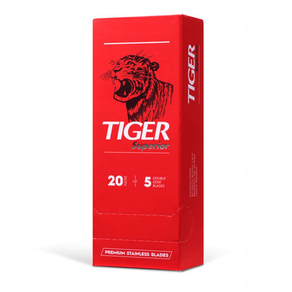 100 lame de ras duble din oțel inoxidabil Tiger Superior 1 100 lame de ras duble din oțel inoxidabil Tiger Superior