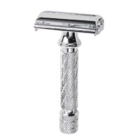 Aparat de ras clasic Parker 87R cu mâner scurt și închidere tip fluture