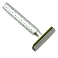 Aparat de ras clasic Parker cu pieptene închis Aeroshave Aluminum S