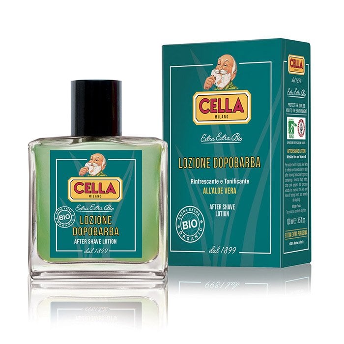 Loțiune după ras Cella Milano Organic cu Aloe Vera 100ml 1 Loțiune după ras Cella Milano Organic cu Aloe Vera 100ml