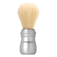 Pămătuf de ras Mondial 1908 Bleached Boar cu mâner din aluminiu finisaj satinat
