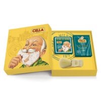 Set de ras Cella Milano Bio cremă de ras, loțiune după ras și pămătuf