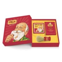 Set de ras tradițional Cella Milano cu săpun de ras, loțiune după ras și pămătuf